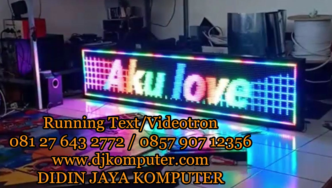 Dengan kualitas terbaik menggunakan RGB atau Red Green Blue ini memberikan running text yang di tawarkan semakin bagus untuk usaha yang anda miliki.